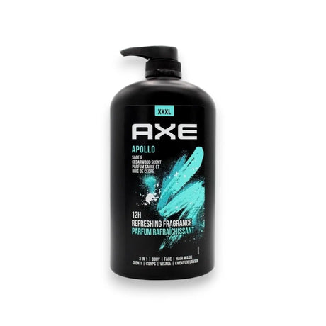 AXE Apollo 3-in-1 Body, Face, and Hair Wash 1L Glagil