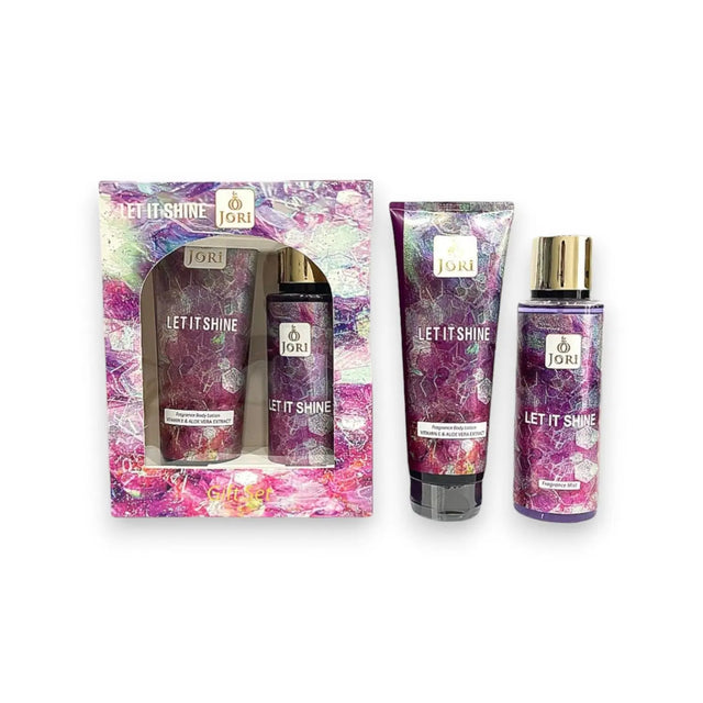 JORI LET IT SHINE GIFT SET FRAGRANCE BODY LOTION AND FRAGRANCE MIST 250ml Glagil