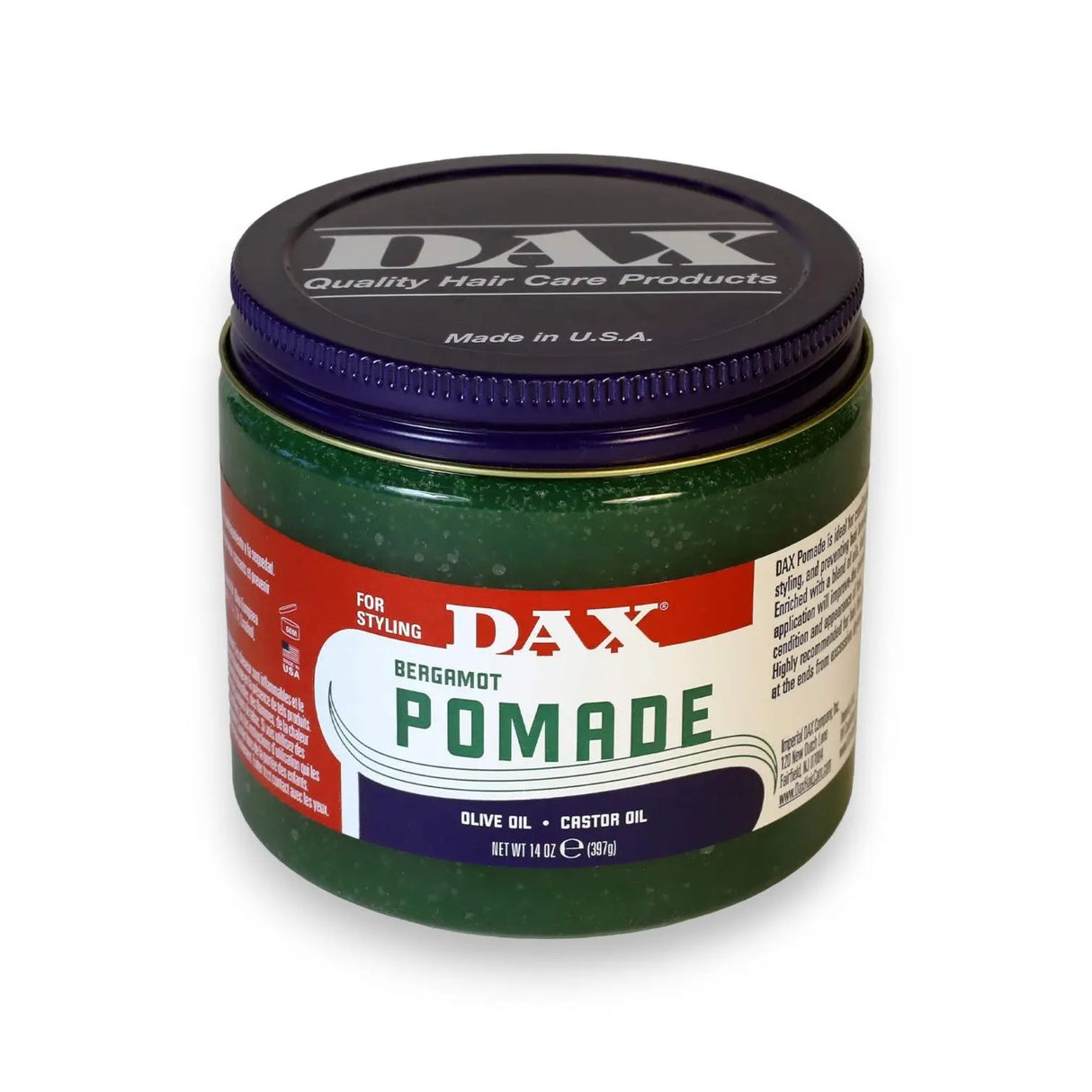 Bergamot Pomade Dax 397g - Glagil