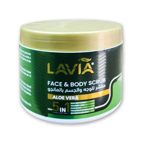 Lavia Aloe Vera Face &amp; Body Scrub 500g Glagil