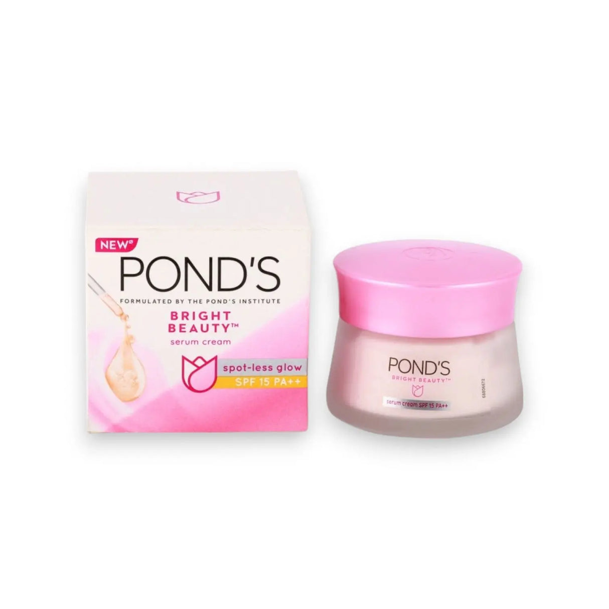 Ponds Bright Beauty Serum Cream Spot Less Glow 35g Glagil