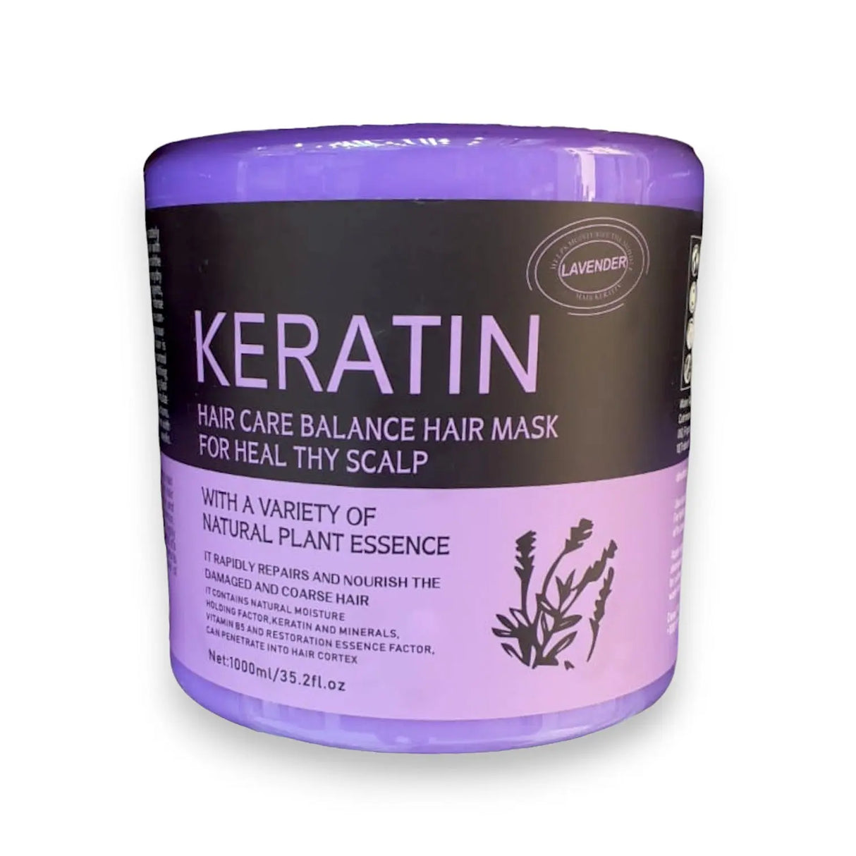 Keratin Repairing & Nourishing Mask Lavender 1000ml Glagil