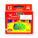 BestArt Fiber-Colour 12 Classic Colored Pencils Glagil