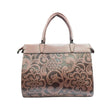 BROWN EMBOSSED BAG - QA4109 Glagil