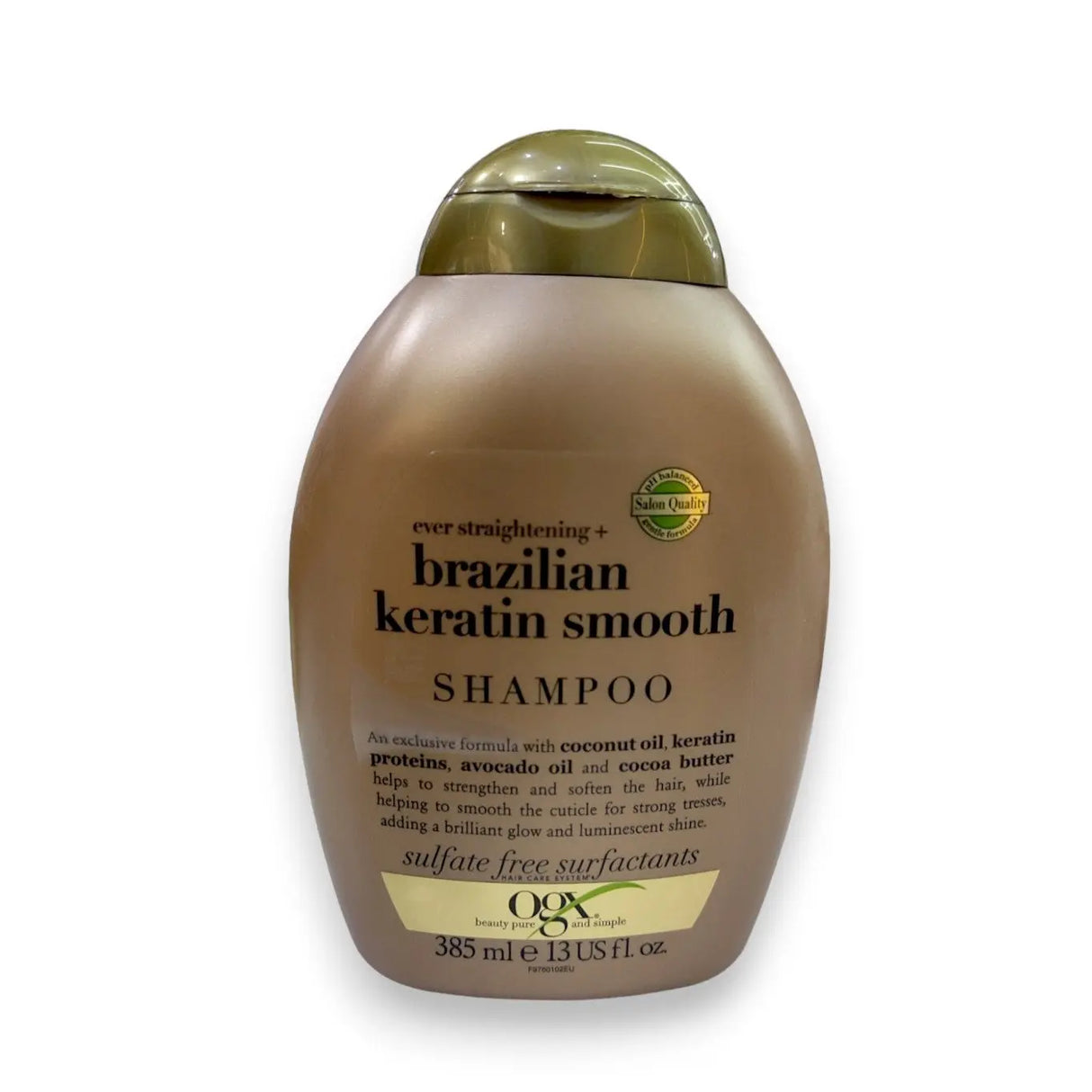 OGX Brazilian Keratin Smooth Shampoo 385ml Glagil