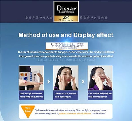 Disaar moisturizing Sunscreen Cream 100ml Glagil