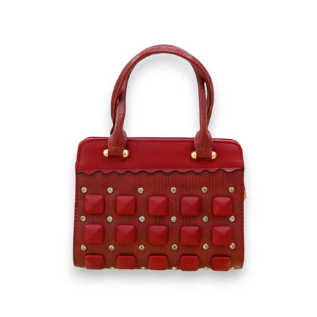 Studded Satchel Bag Glagil