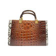 Snakeskin Patchwork Tote Bag  - QA4134 Glagil