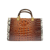 Snakeskin Patchwork Tote Bag  - QA4134 Glagil