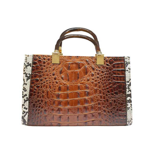 Snakeskin Patchwork Tote Bag  - QA4134 Glagil