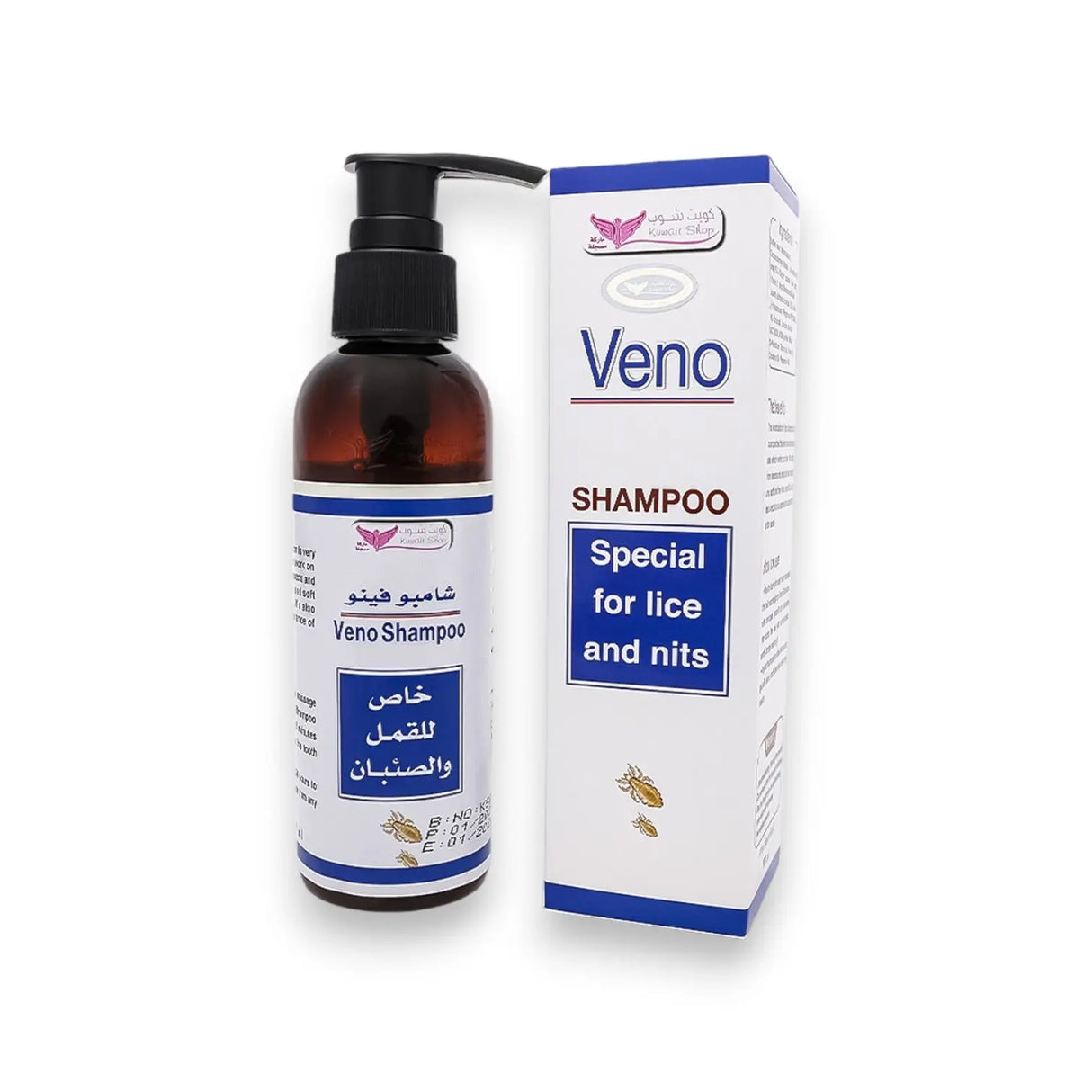 Veno Shampoo special for lice and nits, 120ml - Glagil