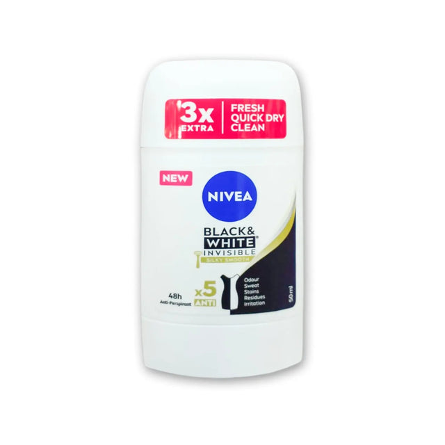 Nivea Black and White  deodorant, 50ml - Glagil