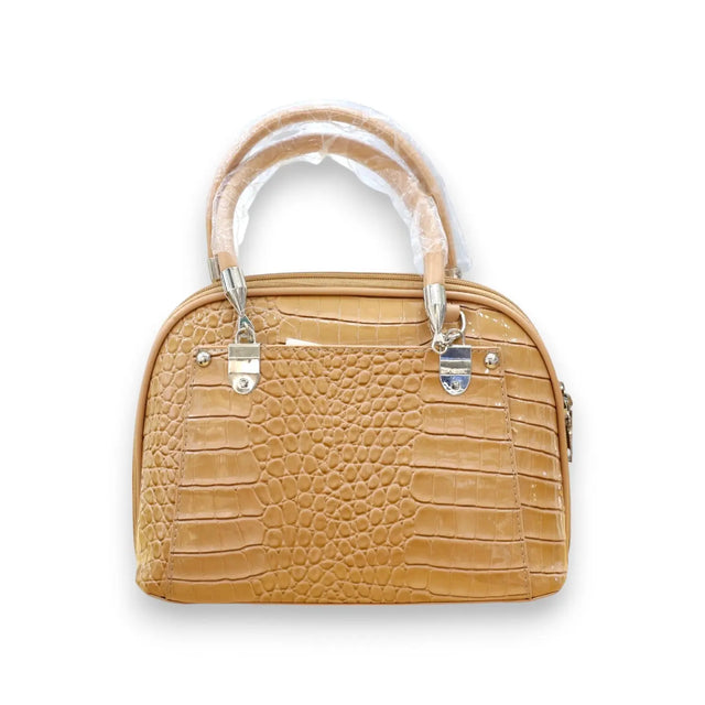 CROC-EMBOSSED DOME SHOULDER BAG - AB4210 Glagil