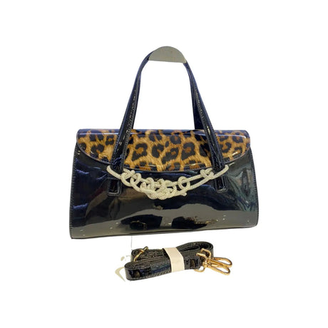 VERNIKA GLOSSY LEOPARD PRINT BAG - STL5788 Glagil