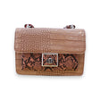 SNAKESKIN PATCHWORK SHOULDER BAG - AB4218 Glagil