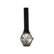 Women Heart Watch with Black Strap Glagil