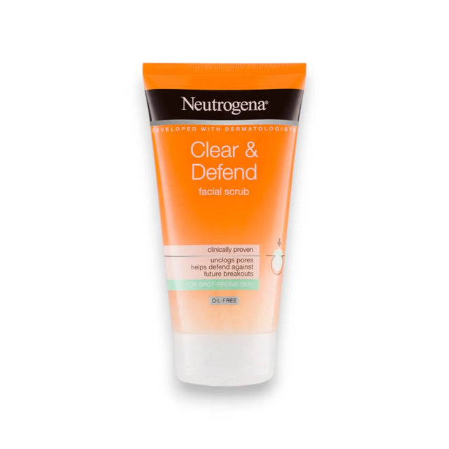 Neutrogena Clear and Defend Facial Scrub 150ml Glagil