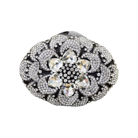 CRYSTAL EMBELLISHED CLUTCH BAG - AT4672 Glagil