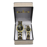 Sumax Gold Silver Couple Watch Glagil