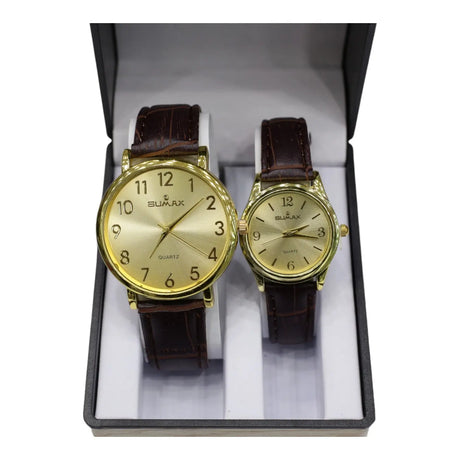 Sumax Couple Gold Watch Glagil