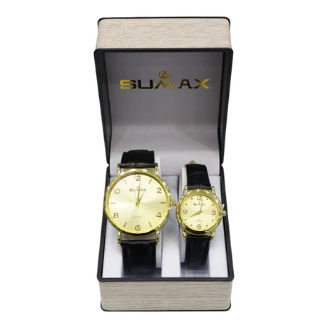 Sumax Couple Gold Watch Glagil