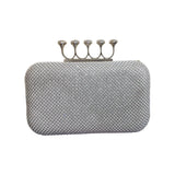 Crystal-Embellished Clutch  Ring Handle - QA4153 Glagil