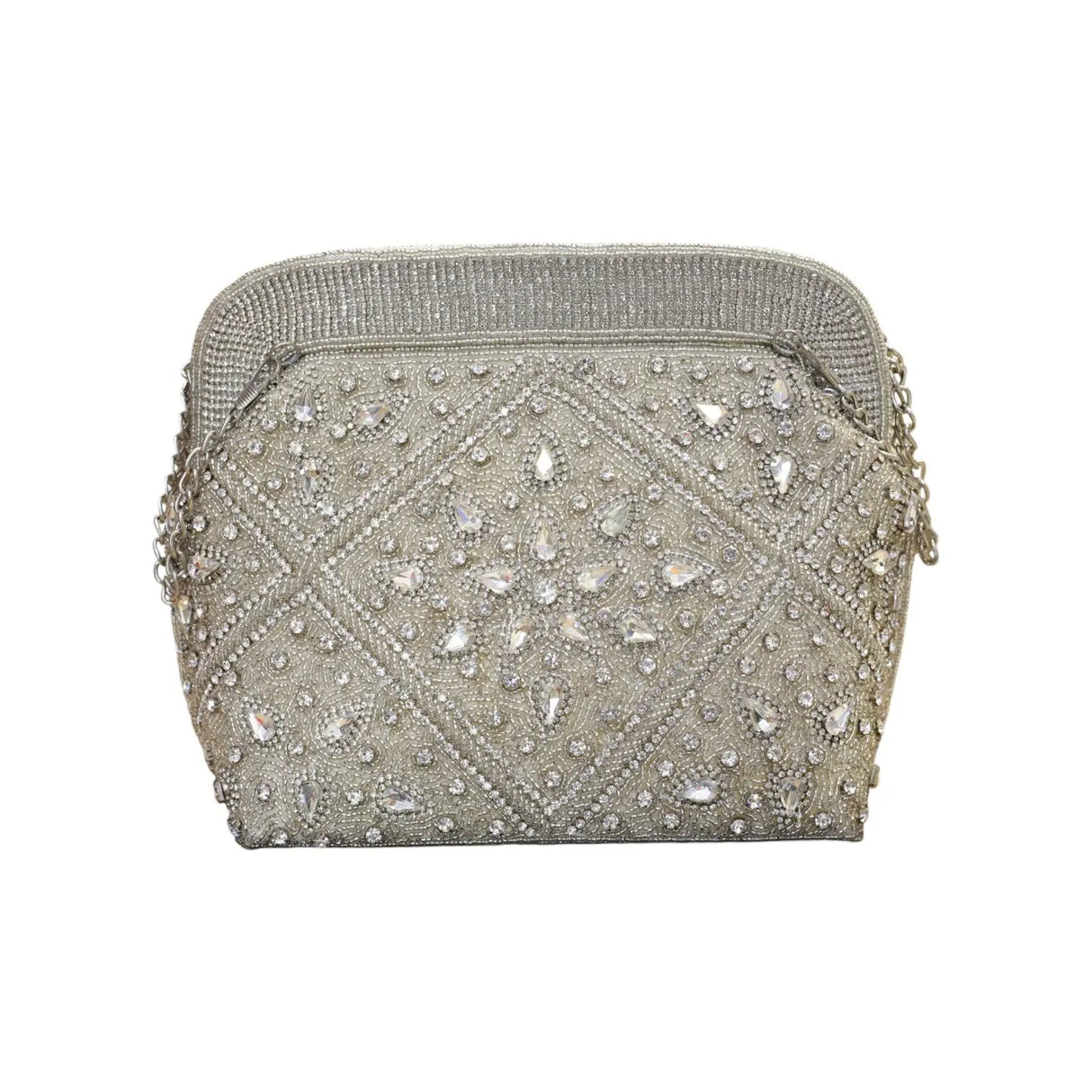 CRISSCROSS BEADED CLUTCH BAG - AT4670 Glagil