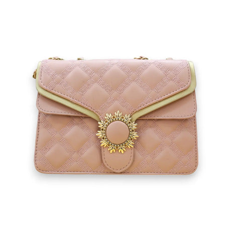 QUILTED BAG SUNBURST CLASP -  AB4213 Glagil