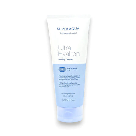 Missha Super Aqua Ultra Hyalron Foaming Cleanser 200ml - Glagil