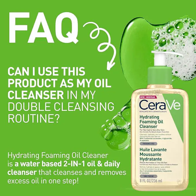 Cerave Hydrating Foaming Oil Cleanser 236ml Glagil