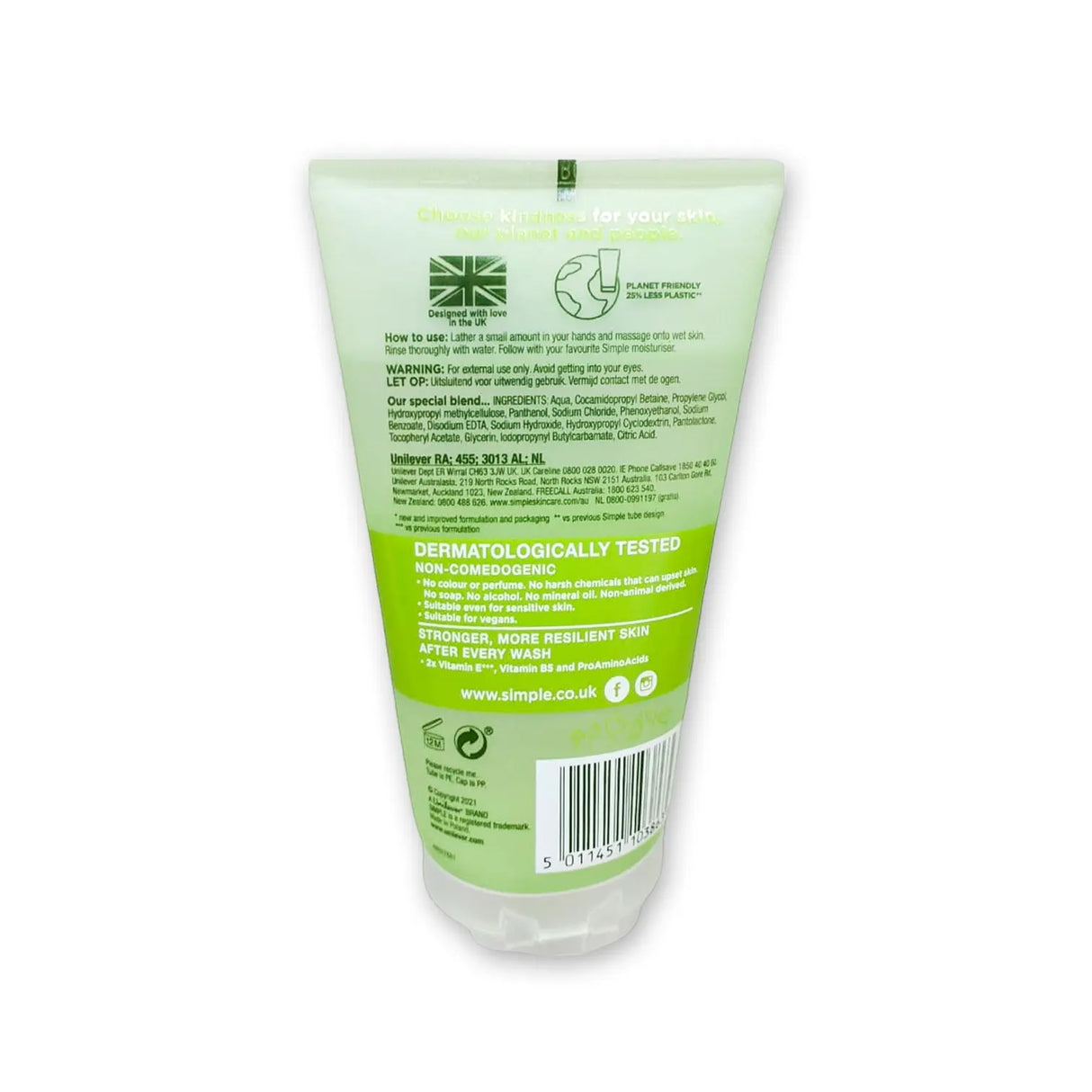 Simple Refreshing Facial Wash 150ml Glagil