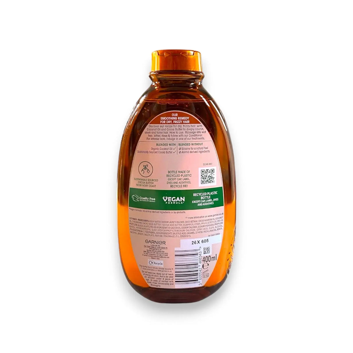 Garnier Smoothing Shampoo With Coconut & Cocoa Butter 400ml Glagil