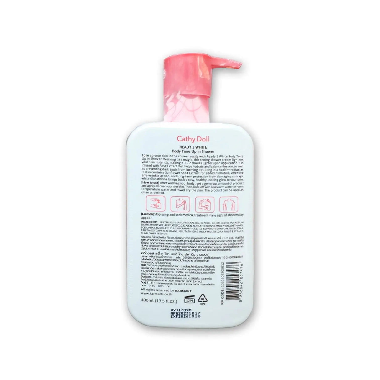 Cathy Doll Ready 2 White Body Tone Up in Shower 500ml - Glagil