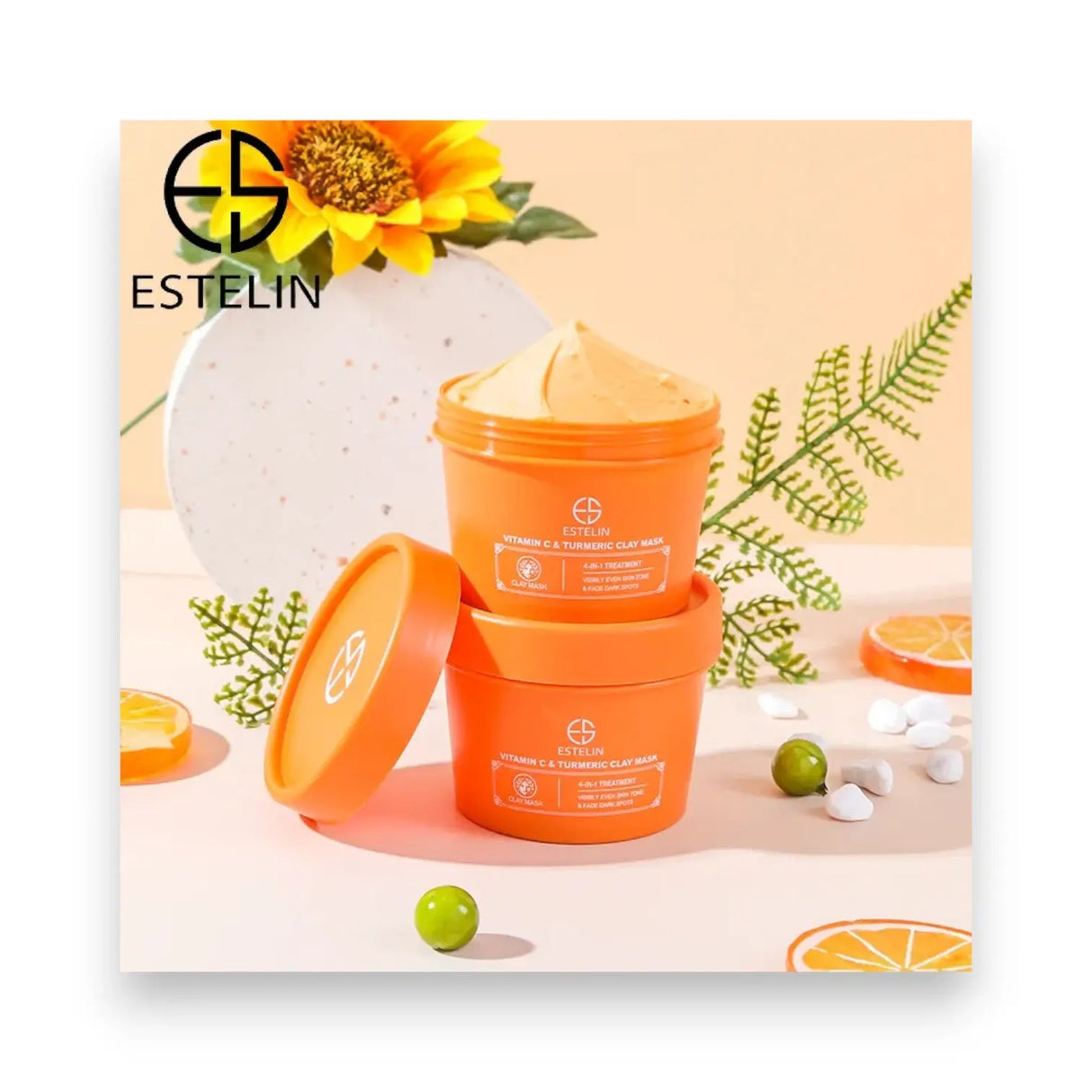 Estelin Vitamin C and Turmeric Clay Mask 100g Glagil