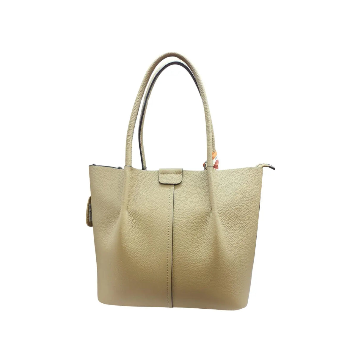 Tote Bag with Scarf Accent - QA4125 Glagil