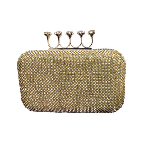 Crystal-Embellished Clutch  Ring Handle - QA4153 Glagil