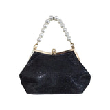 Crystal and Pearl Clutch Bag  - QA4161 Glagil