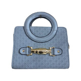 Textured Satchel Handle Bag -QA4169 Glagil