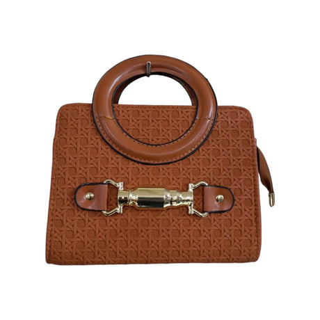 Textured Satchel Handle Bag -QA4169 Glagil