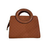 Textured Satchel Handle Bag -QA4169 Glagil