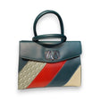 Red And Green Striped Satchel Bag Glagil