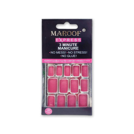 Maroof Express Manicure Square Nails 24pcs Glagil