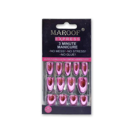 Maroof Express 3 Minute Manicure Curved Nails 24pcs Glagil