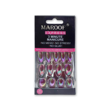 Maroof Express 3 Minute Manicure Curved Nails 24pcs Glagil