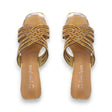 Women Rhinestone Block Heel Sandal Glagil