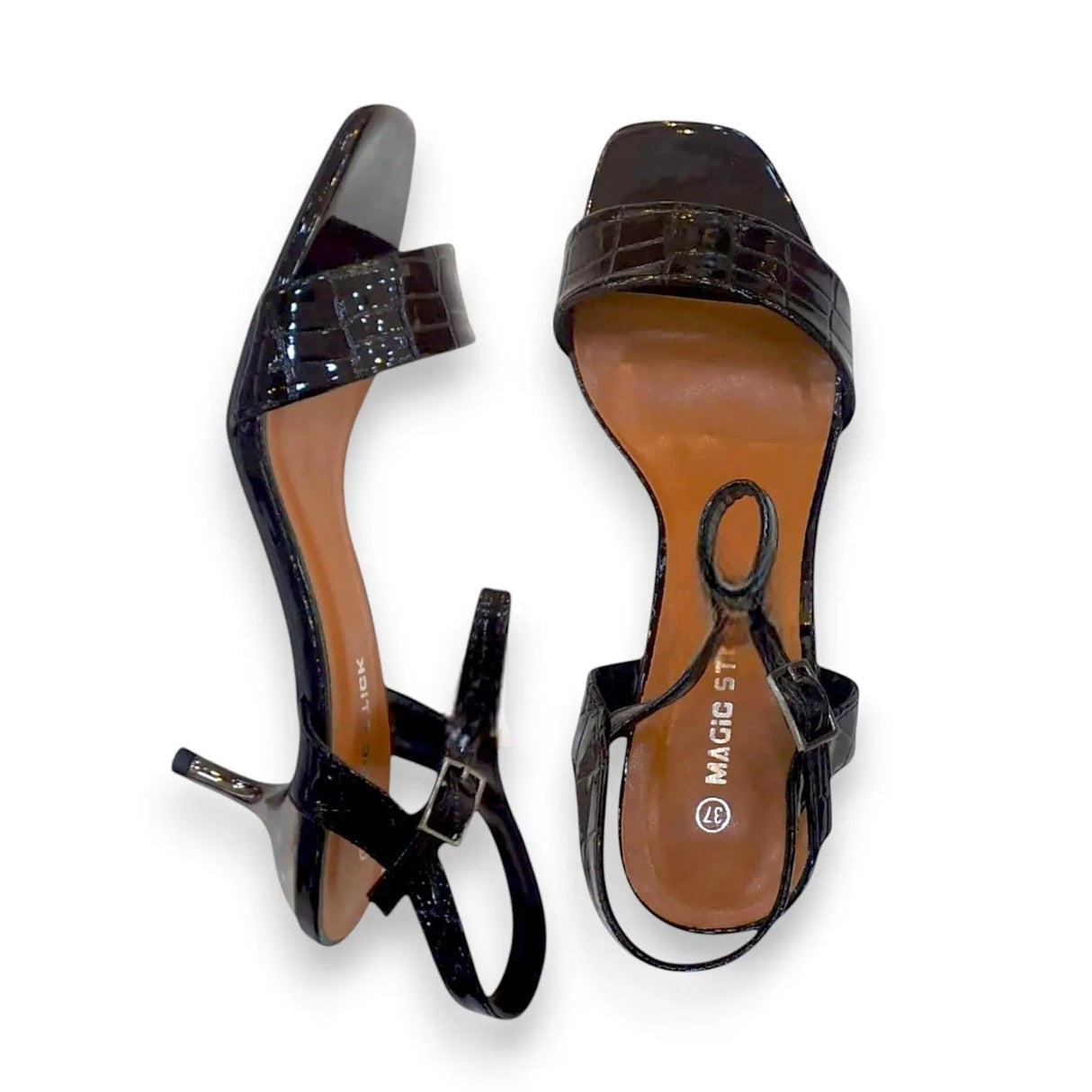 Croc Embossed Sandal Glagil