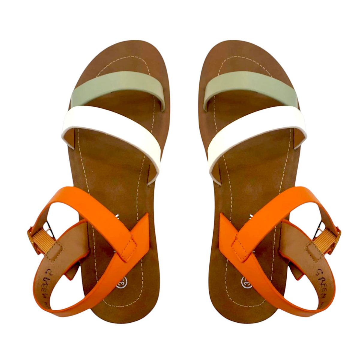 Magic Stick Strappy Flat Sandals - Glagil