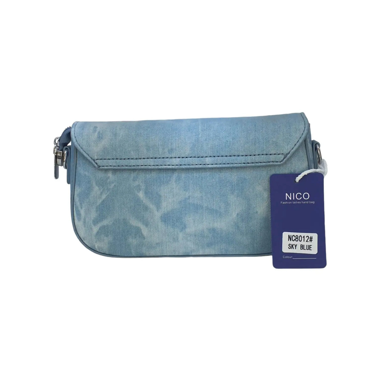 Nico Women's Denim Foldover Bag - Glagil