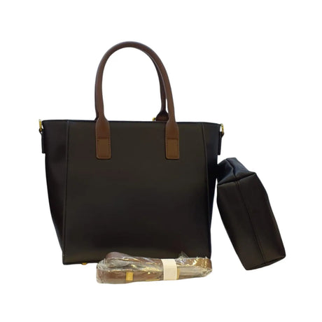 Vernika Structured with Dual Top Handles Handbag Set - Glagil