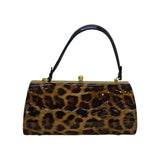 Vernika Leopard Print Box Clutch - Glagil